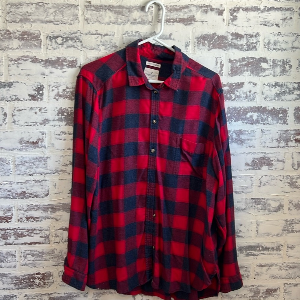 Navy/Red Flannel